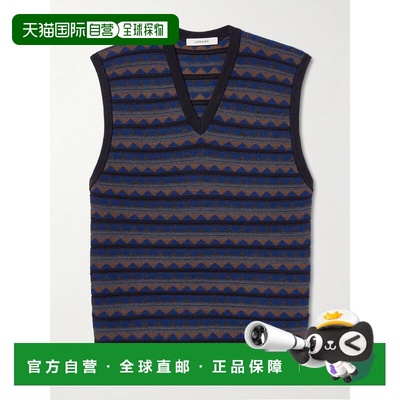 1h可退 香港直邮Lemaire 男士 提花针织美利奴羊毛羊毛混纺毛衣马