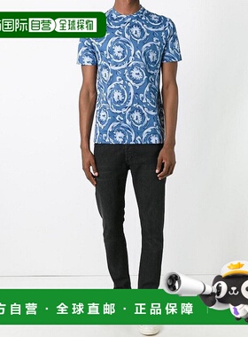 香港直邮Versace 印花T恤 A76112A221185A71Y范思哲短袖男装