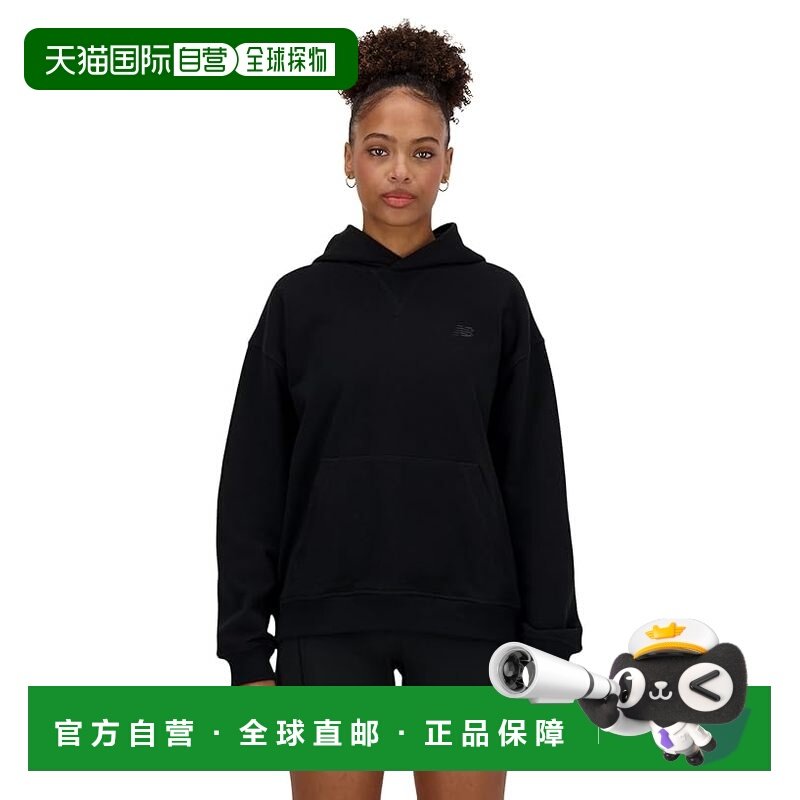 香港直邮New Balance  女士 运动毛圈布连帽衫,运动服/休闲服装,运动卫衣/套头衫,淘宝优惠券,粉丝福利购,淘宝优惠卷