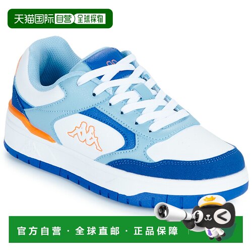 欧洲直邮Kappa 背靠背 男孩鞋子 低帮板鞋 春夏 白色 LOGO MANIS