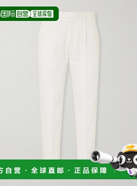 1h可退 zegna 杰尼亚 男士 棉麻混纺裤子 UHI05A3TP45