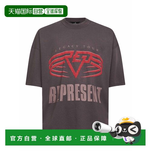 香港直邮Represent 男士T恤 MLM10017617 SS2026 灰支付后1h可退
