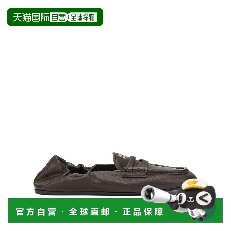 香港直邮Miu Miu 缪缪 女士 Loafers 便鞋 5D341EEFXF0NBL单鞋