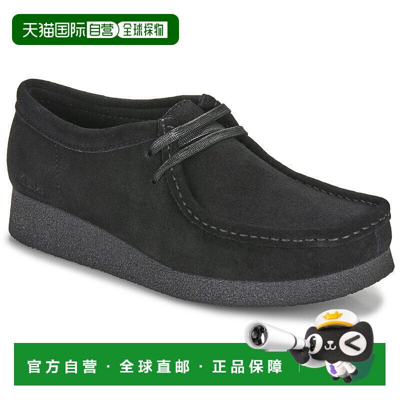 欧洲直邮Clarks 女鞋 商务休闲鞋德比鞋 黑色 春夏 WALLABEE EVOS图片