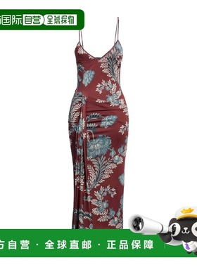 1h可退 香港直邮Etro 艾特罗 女士 中长连衣裙 red红色 舒适时尚