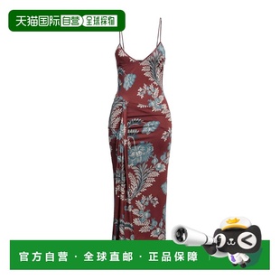 1h可退 香港直邮Etro 艾特罗 女士 中长连衣裙 red红色 舒适时尚