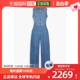 女士 香港直邮Frame SWLJS029 束带褪色设计牛仔连体裤 Denim