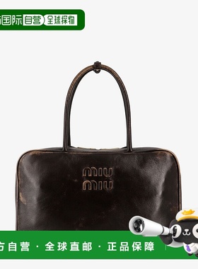 香港直邮Miu Miu 缪缪 女士 BEAU 皮革手提包手袋 5BB117VMONAF6P