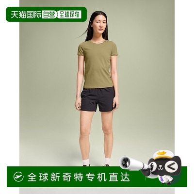 欧洲直邮On昂跑Movement系列女士游猎卡其再生聚酰胺短袖T恤