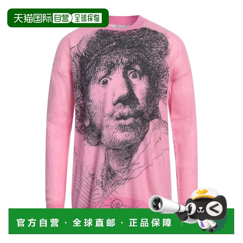 1h可退 香港直邮J.W. Anderson 男士 毛衣 pink粉色 舒适时尚,男装,针织衫/毛衣,淘宝优惠券,粉丝福利购,淘宝优惠卷