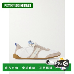 女士 蔻依 Kick 山羊皮边皮质运动鞋 1h可退 CH26S德训鞋 Chloe