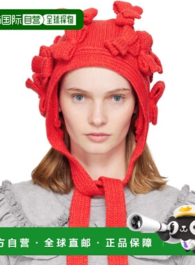 1h可退 香港直邮comme des garcons 川久保玲 女士 红色 Bow Bonn