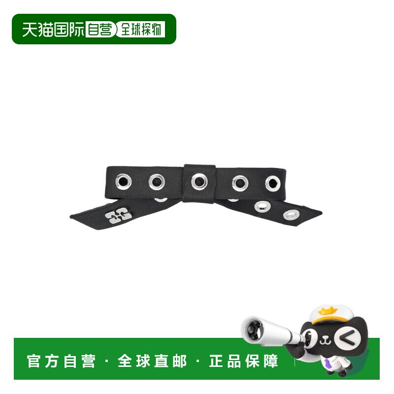 香港直邮GANNI 女士发饰 A64695893099 SS2025 黑色 Hair clip