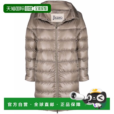1h可退 香港直邮Herno 女士 绗缝棉服 PI1283DIC12017Z brown棕色