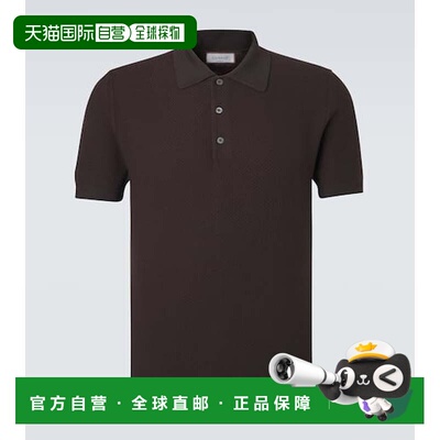 香港直邮Canali 康钠丽 男士 棉质Polo衫 brown棕色 舒适时尚