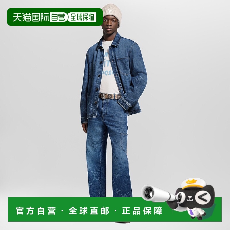 自营欧洲直邮LV路易威登 男士棕色小牛皮logo标识厚底运动鞋