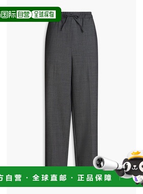 1h可退 香港直邮Sandro 女士 羊毛混纺斜纹布阔腿裤 SFPPA01265AN