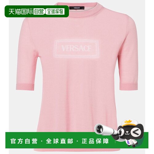 香港直邮Versace 范思哲 女士 提花徽标针织上衣针织衫