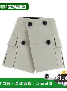 香港直邮Sacai 女士 松紧腰带短裙 2407333 grey灰色 舒适时尚