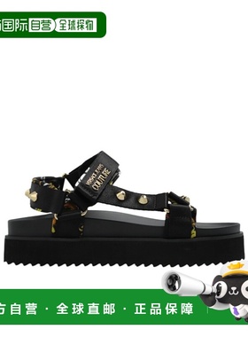 香港直邮Versace Jeans 圆头平底凉鞋 78VA3SM2ZS187厚底