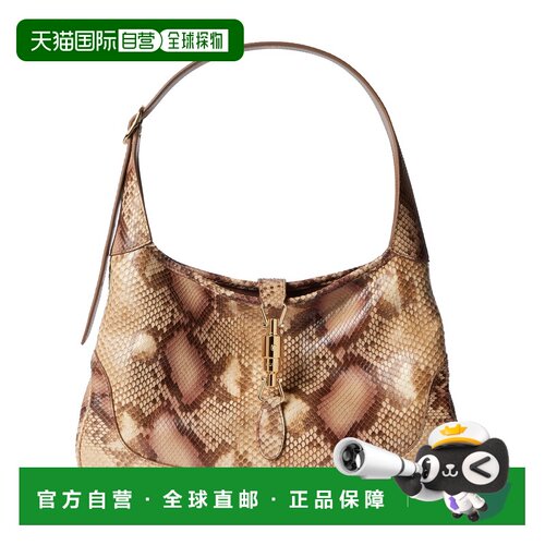 自营欧洲直邮GUCCI古驰 Jackie 1961女士浅棕色皮革中号单肩包