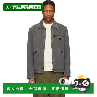 1h可退 香港直邮Moncler 盟可睐 男士 灰色 Acate Padded 牛仔夹