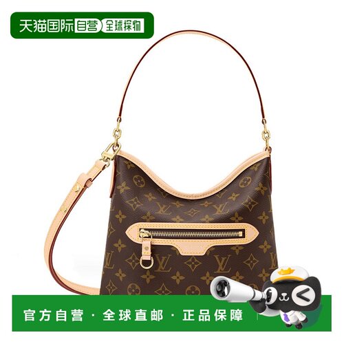 自营欧洲直邮LV路易威登 Lineup 女士老花帆布小号托特包