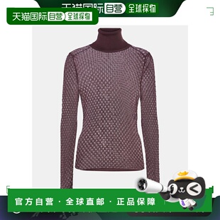 蕾丝上衣上衣 女士 red红色 舒适时尚 香港直邮Chloe 针织衫 蔻依