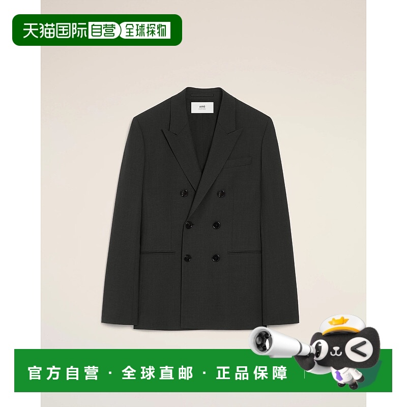 香港直邮Ami Paris 女士 AMI Paris 雙排扣西裝外套 FBV006WV0066