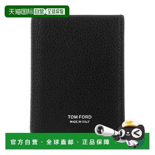 1h可退 香港直邮Tom Ford 汤姆 福特 男士 黑色 Grain Leather Fo