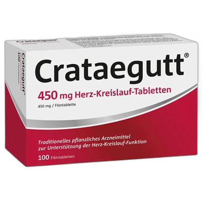 德国Crataegutt心衰心脏供血片100粒山楂增强心血管护心