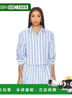 1h可退 香港直邮Simkhai 女士 Renata 短款系扣衬衫 4252143CAPST