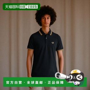 条纹细节Polo衫 短袖 FPM12BCW Perry 香港直邮Fred