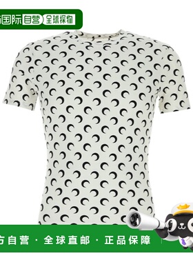 1h可退 香港直邮Marine Serre 印花短袖T恤 UTS001ACJER0001