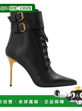 香港直邮Balmain 高跟踝靴 YN1TA740LVIT