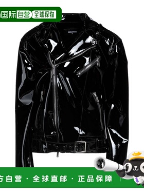 1h可退 香港直邮Dsquared2 二次方 女士 骑士夹克 black黑色 舒适