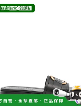 1h可退 香港直邮Moncler 盟可睐 女士 BELL 皮质凉拖 4C00160M409