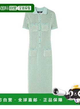 香港直邮Versace 钩编针织连衣裙 10208321A14747