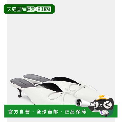 1h可退 香港直邮Balenciaga 巴黎世家 女士 Knife 蝴蝶结皮质凉拖