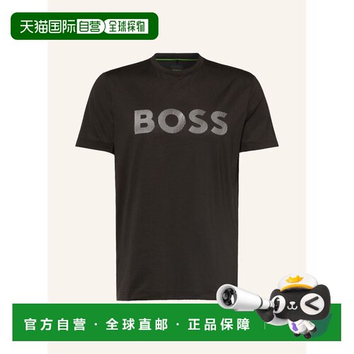 1h可退 欧洲直邮BOSS 男士T恤 100313127913000 CO 黑色 ACTIVE F