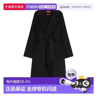 MARA 欧洲直邮MAX Studio女士羊毛混纺拆卸腰带翻领大衣 自营