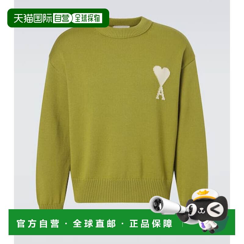 1h可退 香港直邮Ami Paris 男士 Ami de Cœur 羊毛棉质毛衣