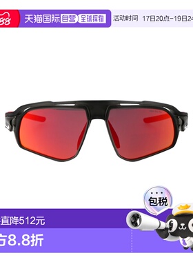 1h可退 香港直邮Nike 耐克 女士 灰色带红色镜面哑光烟煤色醋纤太