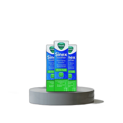欧洲直邮英国VICKS快速缓解鼻塞芦荟洗鼻剂通鼻感冒舒缓15ml*3