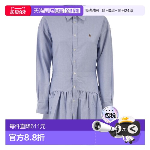 1h可退 香港直邮Polo Ralph Lauren Polo 拉夫 劳伦 女士 牛津棉