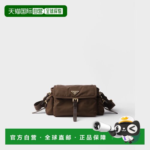 自营欧洲直邮PRADA普拉达 Explore女士可可棕色中号单肩包斜挎包