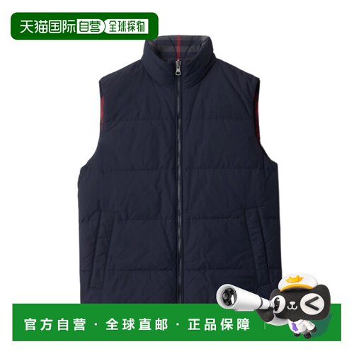 1h可退 香港直邮BURBERRY 男士马甲 81052311 AW2025 黑色 双面格