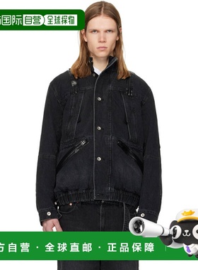 1h可退 香港直邮Sacai 男士 黑色牛仔夹克 2603927M black黑色 舒