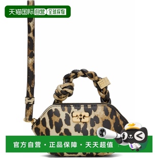 女士 手提包 香港直邮GANNI Bou 1h可退 Nano 棕色 甘尼 Leopard
