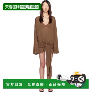 1h可退 香港直邮The Attico 女士 棕色 Mini Abito 上装 250WCA00